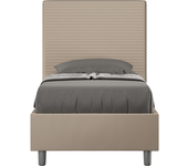 Cama focus 80x190 sin base gris tórtola