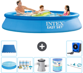 Paquete de piscina - intex - alrededor - 305x305x61 cm + accesorios a513