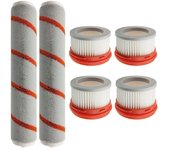 Juego de accesorios cepillos de rodillos de filtro 6 piezas dreame v8/v9/v10 multicolor