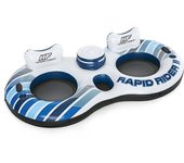 Bestway rueda doble hinchable con asas rapid rider 251x132 cm playa y piscina 43113