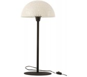 Lampara de mesa seta bolas hierro brillante blanco/negro alt. 59 cm