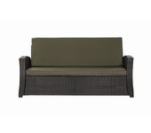 Cojines para sofá de exterior verdes cojines para sofá cojines para banco de jardín de 2-3 plazas 140x60x50cm cojines para muebles de poliratán-slim