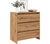 Aparador | aparador de comedor | armario de cocina de madera de ingeniería roble artisan 70x41x75 cm cfw34278