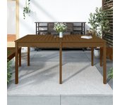 Vidaxl mesa de jardín madera maciza pino marrón miel 159,5x82,5x76 cm