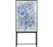 Armario aparador alva 2 puertas mdf estampado floral nilo