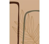 Papel pintado panorámico - hoja boho