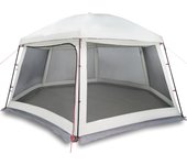 Carpa para piscina con desmontables y paredes gris 512x458 cm