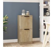 Aparador | aparador de comedor | armario de cocina de madera contrachapada roble sonoma 30x30x70 cm cfw55906