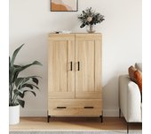 Aparador alto | aparador de comedor | armario de cocina madera de ingeniería roble sonoma 69,5x31x115 cm cfw43727