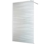 Vinilo adhesivo para mampara de ducha esmerilado - olas