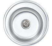 Fregadero de cocina con colador y sifón 48 cm acero inoxidable 02_0002356