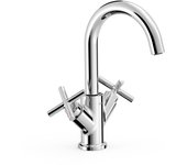 Tres 28310301 mont blanc grifo bimando lavabo color cromo