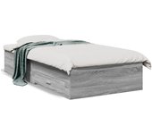 Maison exclusive - cama con cajones madera ingeniería gris sonoma 90x200 cm