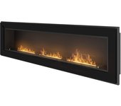 Chimenea de bioetanol empotrada frame 1800 simplefire con cristal negro