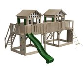 Parque infantil masgames superpop xl tobogán + red de escalada