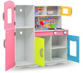 Cocinita de juguete mdf multicolor 80x30x85 cm v8600 unico / multicolor