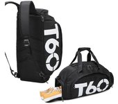 Bolsa mochila de gimnasio deportiva bolso impermeable para avión acampar de mano espacio separado para los zapatos