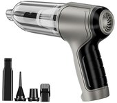 Aspirador y soplador de mano 5 en 1. con una potencia máxima de 120w y 2 niveles de velocidad.