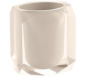 Gedy bicchiere chanelle tortora chiaroiaro-corda resina 10,5x9x7 cm