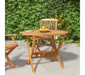 Vidaxl mesa de jardín plegable madera maciza de acacia 90x75 cm
