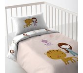 Funda nórdica cuna/maxicuna 100% algodón mil una noche cuna 60 cm