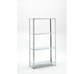 Estantería metálica garden friend de 4 baldas, 45 kg por balda, al 147 x an 75 x pr 30 cm