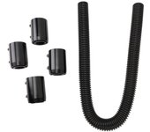 Manguera de radiador de refrigerante de 36 pulgadas, kit de manguera de agua de acero inoxidable flexible para cuellos de radiador de 1 1/4 pulga