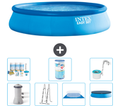 Paquete de piscina - intex - alrededor - 457x457x107 cm + accesorios a1268