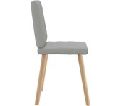 Pack 2 uds sillas de comedor | silla de cocina tela gris nube cfw16702