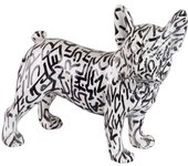 Figura perro bulldog frances resina 24x12x22 cm