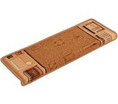Alfombrilla autoadhesiva de escalera 15 piezas | alfombras de escalera | tapetes de escalera beige 65x21x4 cm cfw65040