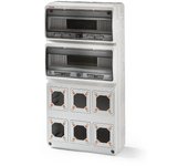 Cuadro eléctrico 32 módulos 6 tomas 685x320x155 ip65 famatel 3978