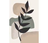 Papel pintado panorámico - hoja boho