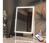 Espejo maquillaje con luz de pared 30x41cm - tira luminosa - altavoz bluetooth