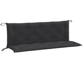 Pack 2 uds cojín exterior | cojines banco jardín tela antracita melange 150x50x7 cm cfw167775