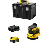 Lijadora rotorbital stanley fatmax sfmcw220m1t (1 x 4,0 ah + cargador + tstak vi)