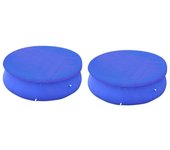 Vidaxl cubiertas para piscina 2 uds piscina elevada redonda 450-457 cm