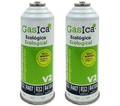 Pack gas refrigerante ecológico gasica v2 - r22-r32-r407-r290-r410a