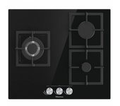 Placa gas hisense gg633b 3f cristal negro