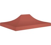 Techo de carpa de recepción 4x3 m terracota 270 g/m2