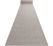 Alfombra de pasillo sizal floorlux modelo 20433 liso plateado 70 cm 70x1050 cm