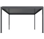 Pérgola stylish pro+ 3 x 4 metros motorizada led autoportante antracita de pergobelle