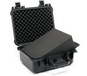 Maletín universal s 27x24,6x12,4cm maletín camara protección equipos almohadillas ajustables negro