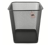 Detectalia cestino in rete metallica 18 litri nero quadrato 27 x 27 x 30 cm. cestini carta per tavolo da lavoro, cestino scrivania per ufficio o casa,