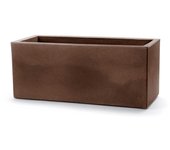 Jardinera rectangular bronce 60x24,5 cm h 24,5 mod. schio cassa
