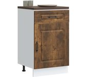 Maison exclusive - mueble bajo de cocina kalmar madera ingeniería de roble ahumado