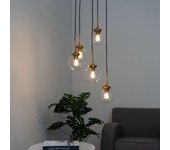 Lámpara colgante de diseño con 5 bolas - blaine