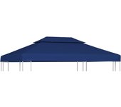 Lona cenador superior 2 niveles 310 g/m2 4x3 m azul