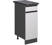 Vicco mueble bajo de cocina r-line, blanco, 30 cm , et antracita