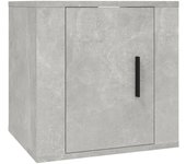 Mueble de tv de pared de hormigón gris 40x34,5x40 cm